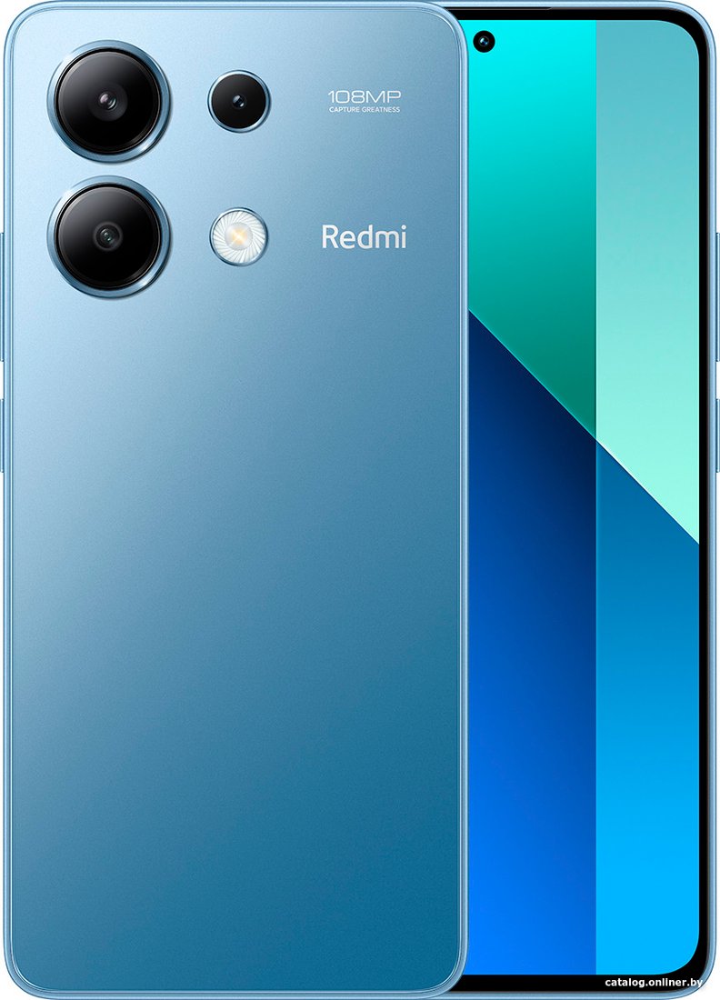 Redmi Note 13 8GB/256GB с NFC международная версия (ледяной синий) Redmi Note 13 8GB/256GB с NFC международная версия (ледяной синий)