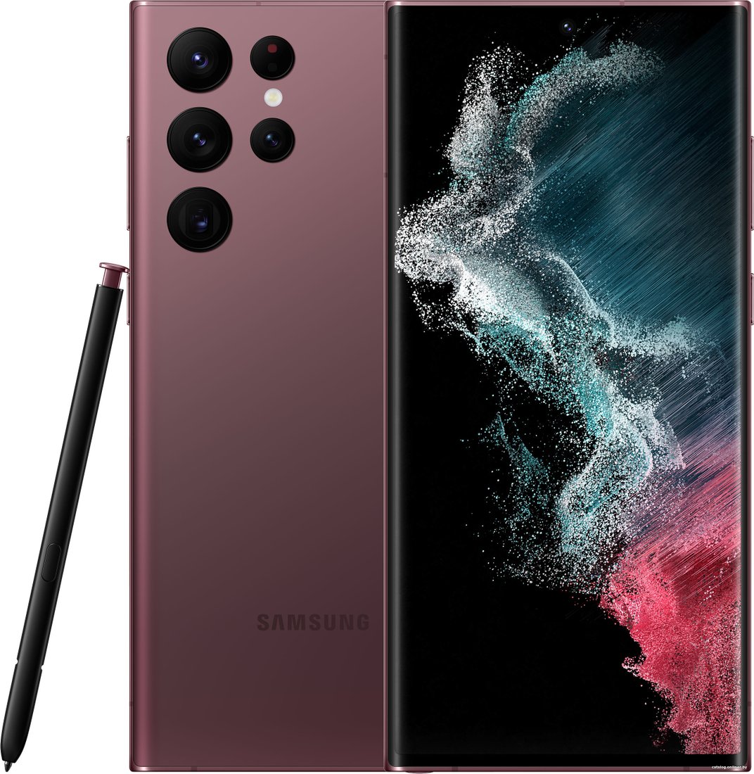 Galaxy S22 Ultra 5G SM-S908B/DS 8GB/128GB (бургунди)